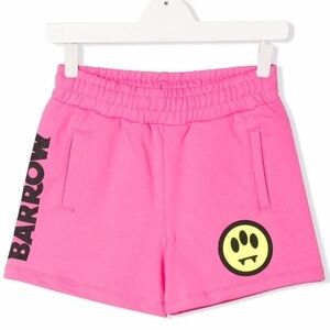 Barrow kids TEEN logo-print cotton track shorts